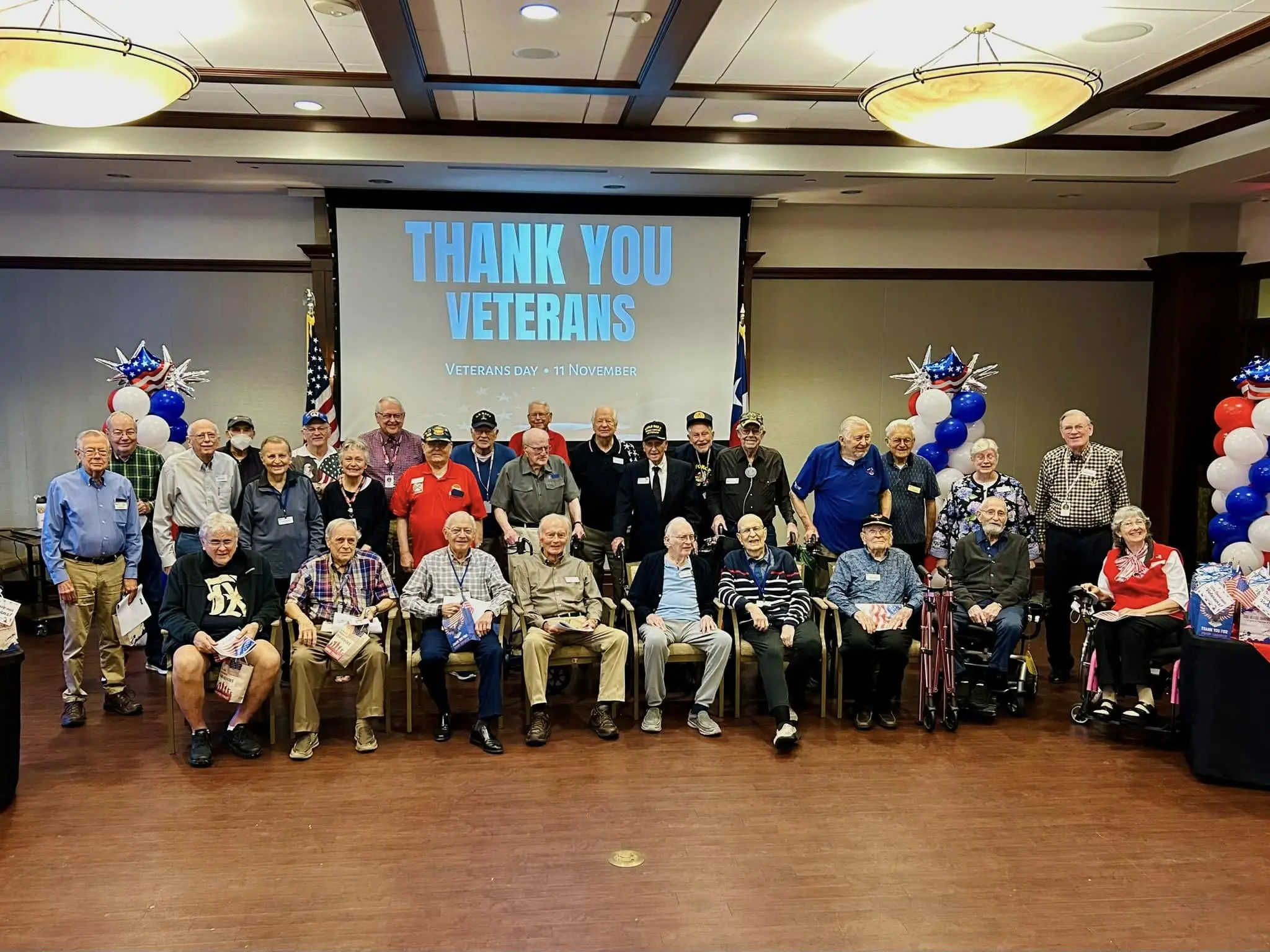 Trinity Terrace residents celebrate veterans day